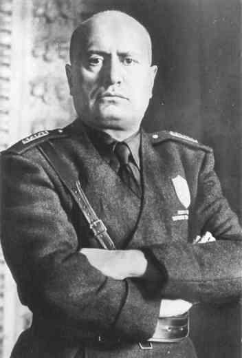 Benito Mussolini, Italian leader during part of World War II.