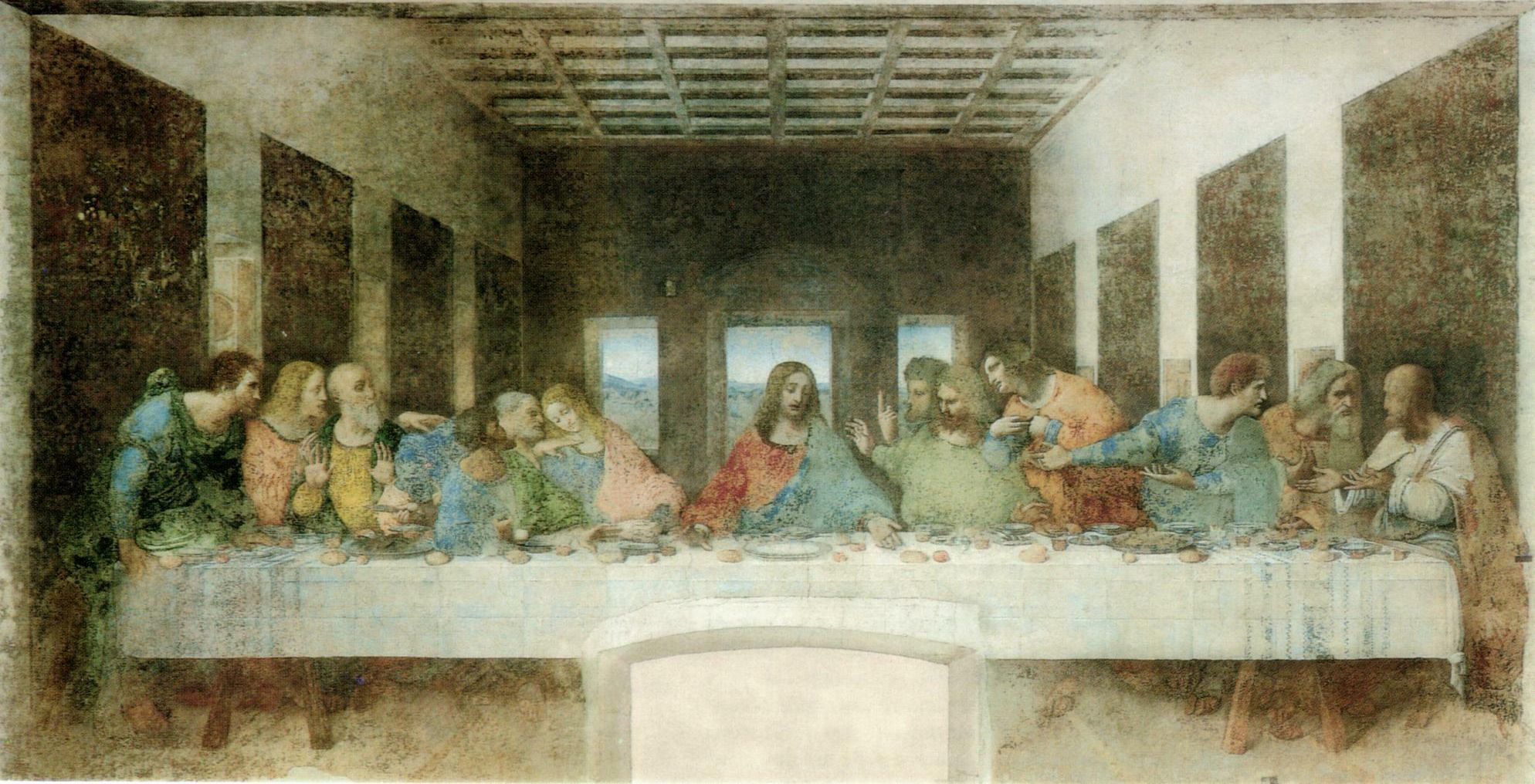 The Last Supper. Leonardo da Vinci. Late fifteenth century.