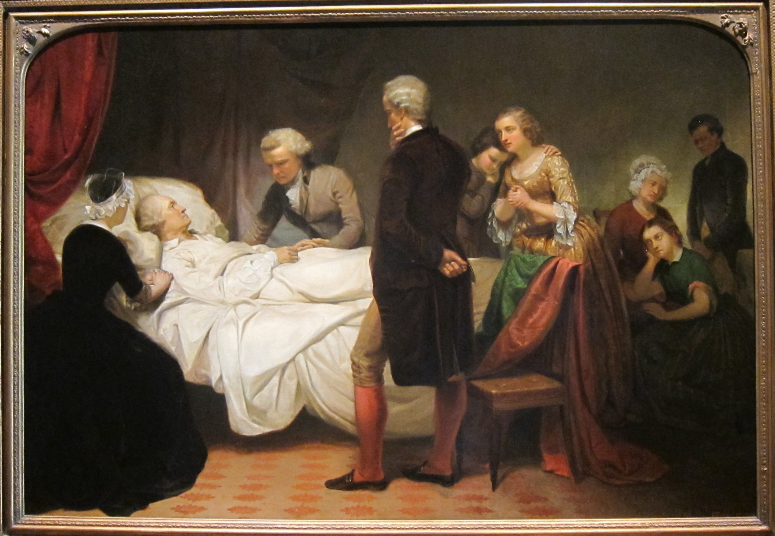 Washington on his Deathbed by Junius Brutus Stearns. 1851.