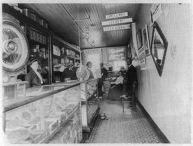 Interior of 'Negro' store, Buffalo, N.Y.