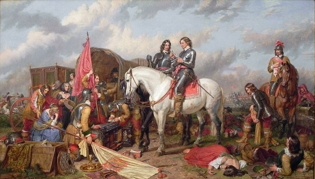 Cromwell at the Battle of Naseby, 1645. By Charles Landseer.