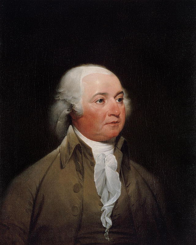 A portrait of John Adams, circa 1792. By John Trumbull.