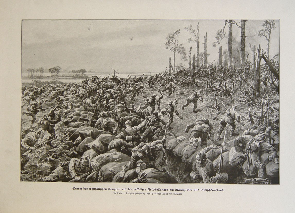 Fighting at Ladischky-Bruch during the Battle of Lake Naroch.