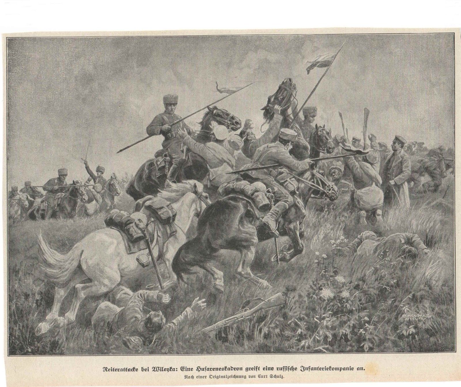 German cavalry attack at Vileyka.