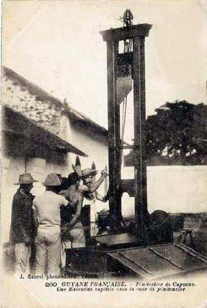 The guillotine at St. Laurent.