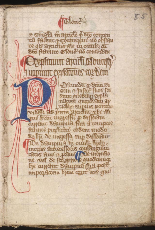 Page 1 of a copy of the Magna Carta. It is currently in the Library of Congress in Washington, D.C.