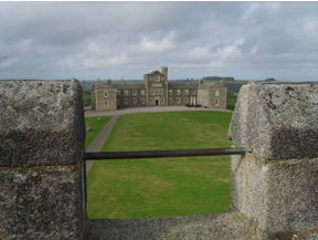 The later Pendents buildings, where World War One and Two soldiers' barracks were located, taken from the castle barracks. Author's image used with author's permission.