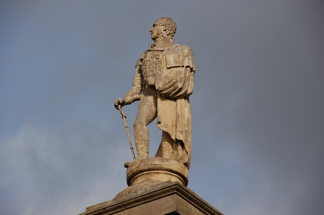 A statue of Robert Rollo Gillespie in Comber, Northern Ireland. Photo taken in 2007. Source: Albert Bridge, available here .