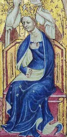 Anne of Bohemia as seen on the Liber Regalis.