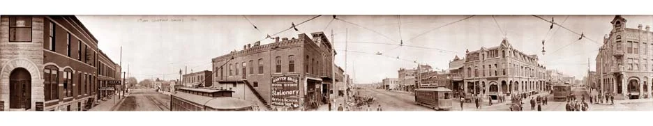A panorama of Winfield, Kansas from around 1910.
