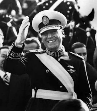 President Juan Peron during his 1946 inauguration.