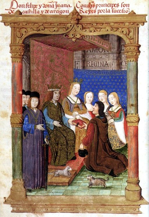 Joanna of Castille with her husband Philip.