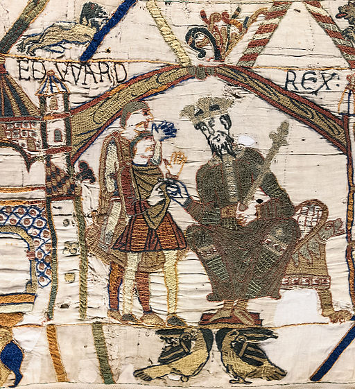 Edward the Confessor as shown on the Bayeux Tapestry .