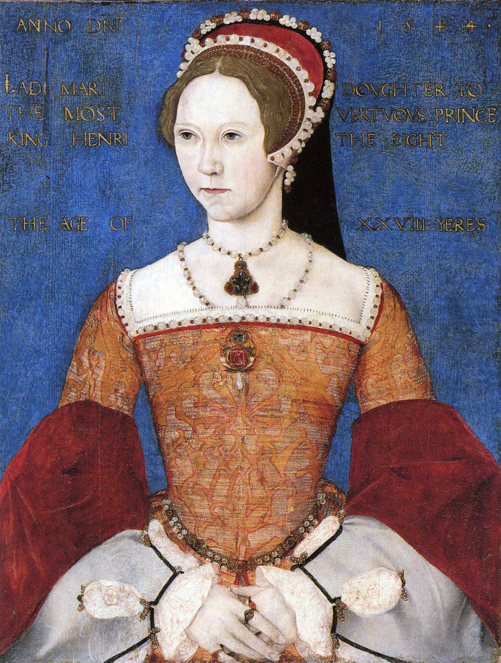 Mary I as painted by Master John in the 1540s.