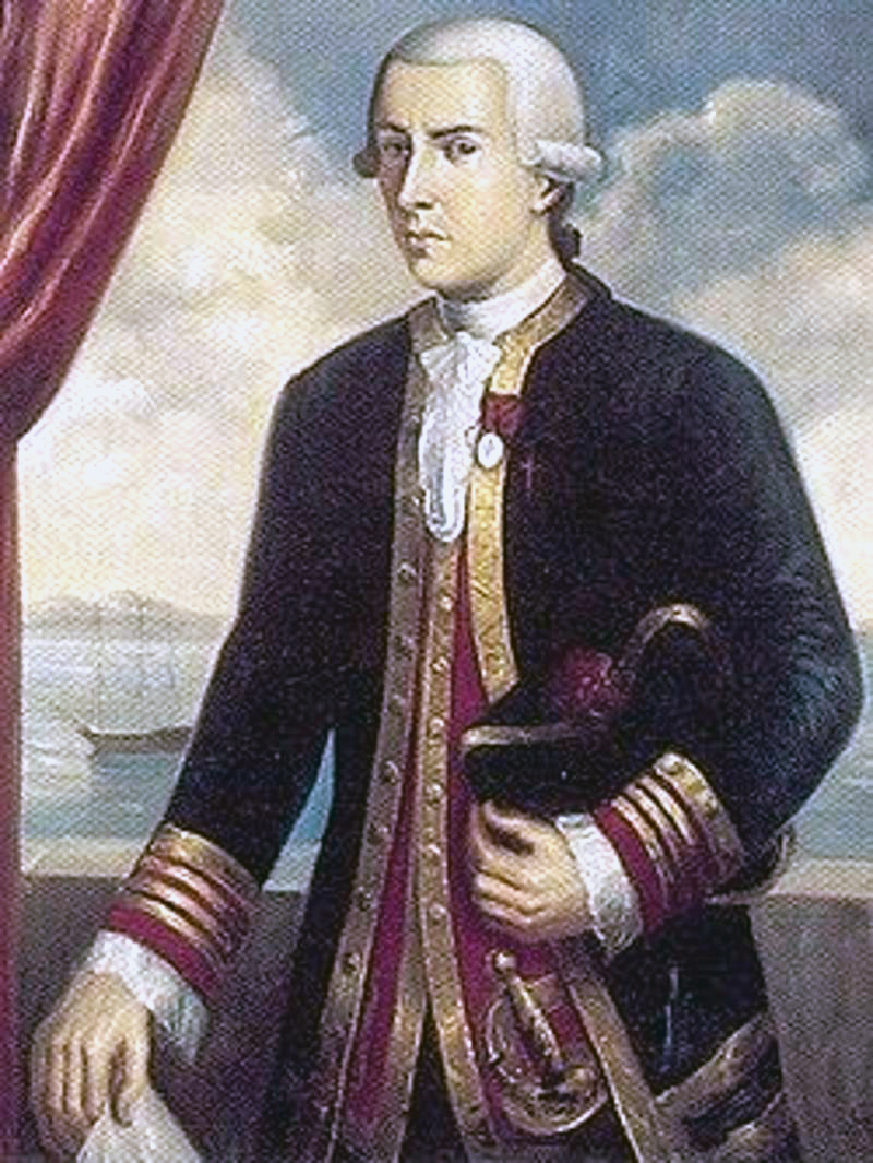 Juan Francisco de la Bodega y Quadra, a 18th century Spanish naval officer who visited Northern California.