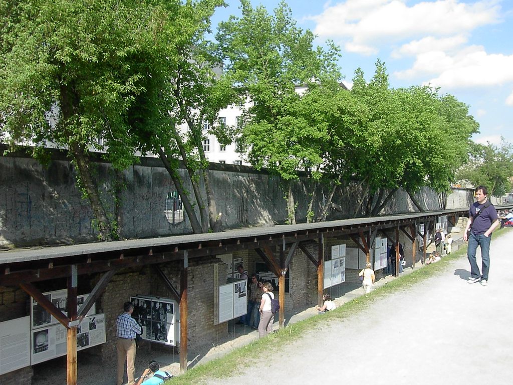 Berlin’s Topography of Terror Museum. Remains of the Berlin Wall are at the top of the picture. Source: Adam Carr, available here .