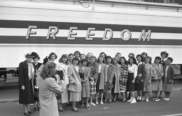 The freedom train in Los Angeles.