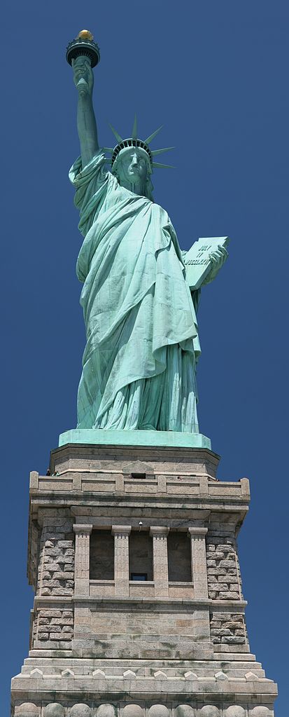The Statue of Liberty. Source: Daniel Schwen, available here .