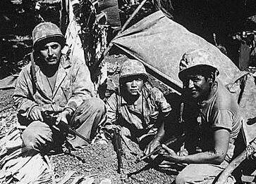 Navajo code talkers. Saipan, Northern Mariana Islands, June 1944.