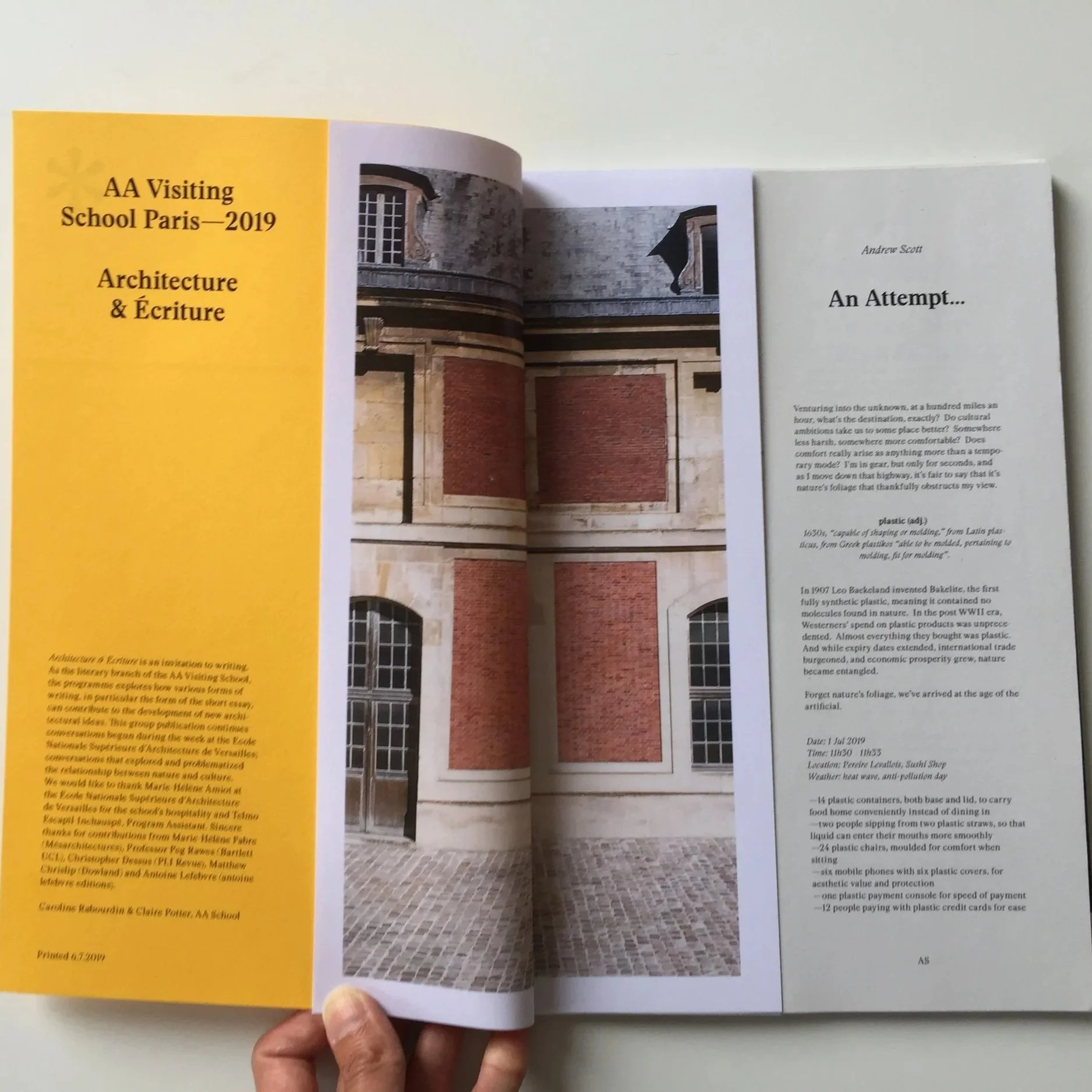 AA Visiting School Paris 2019