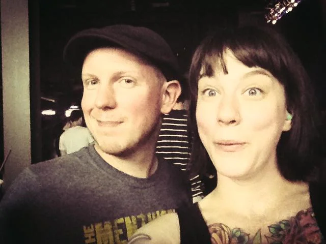 Jeff and I at Stage AE for the Gogol Bordello show on July 28th, (it was fucking awesome).