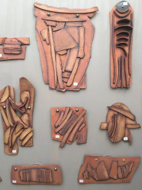 Inside the Stone House Pottery Tent