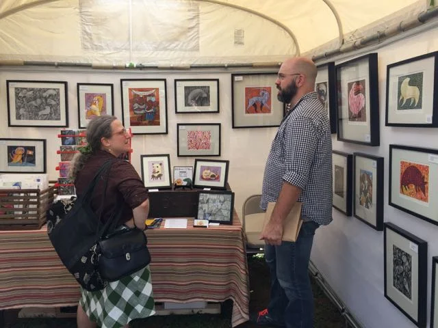 Jeff Brunner with a Customer