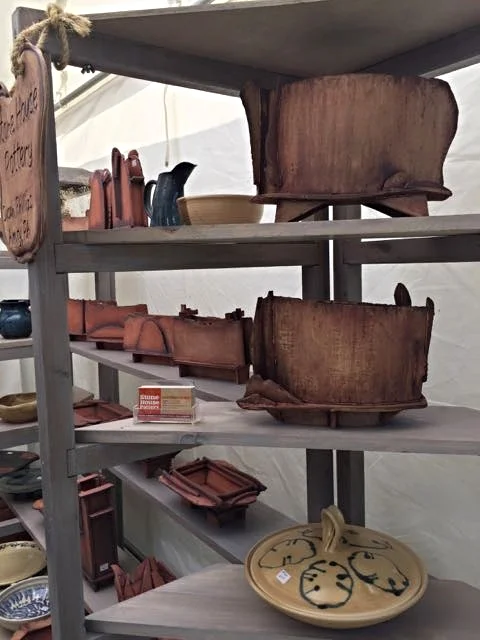 Inside the Stone House Pottery Tent