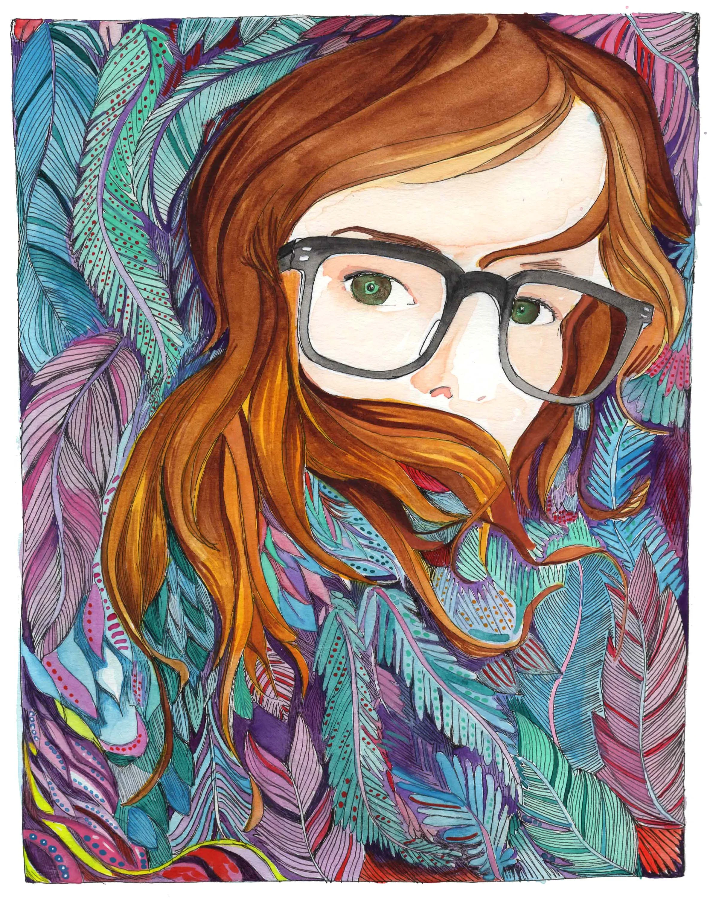 ink and watercolor on paper, 2016