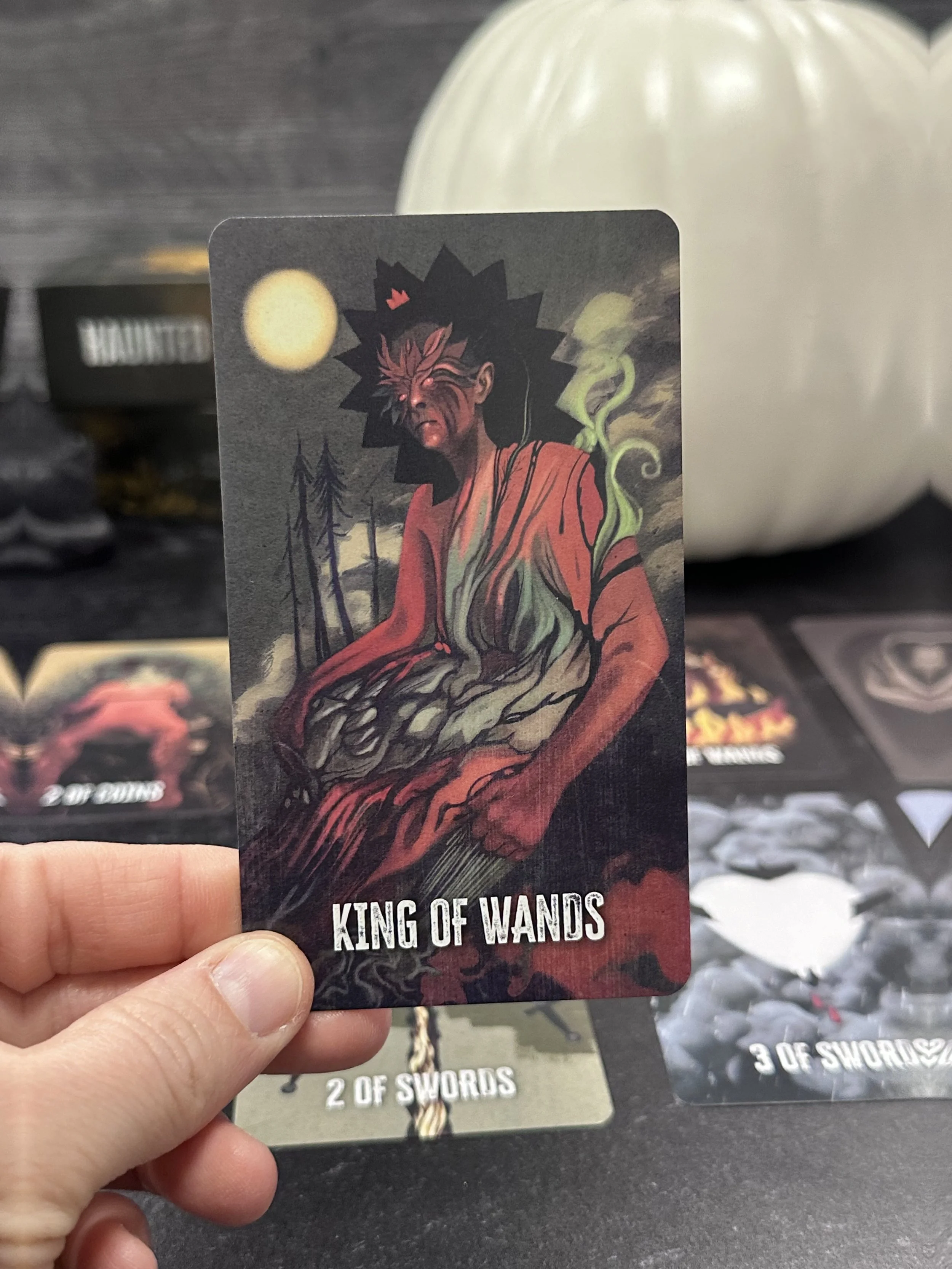 killerpancake-illustration-haunted-a-cursed-Appalachian-tarot-deck-king-of-wands-flatwoods-monster.jpeg