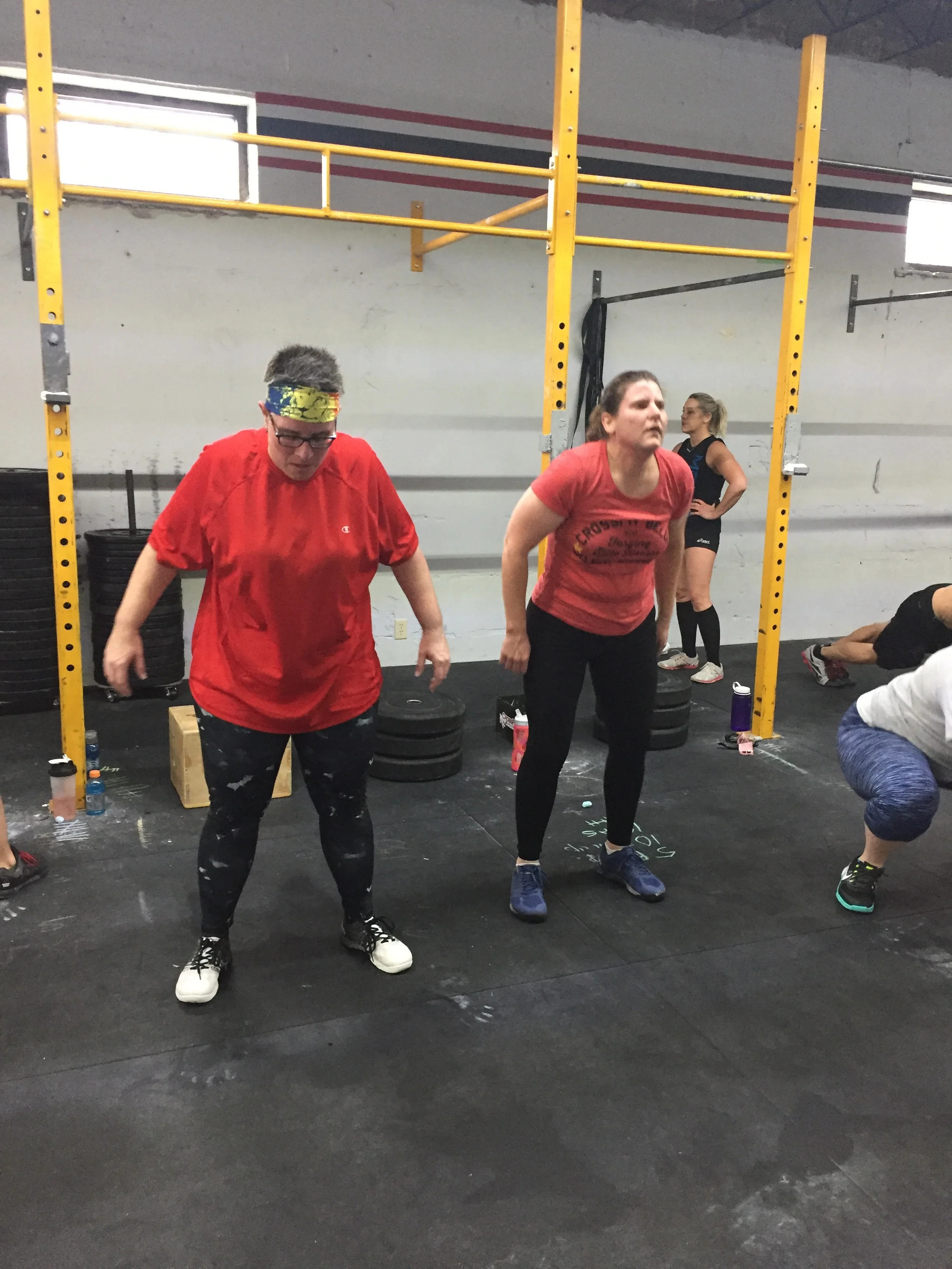 Couples who WOD together...Tina and Joanne crushing their Cindy retest.
