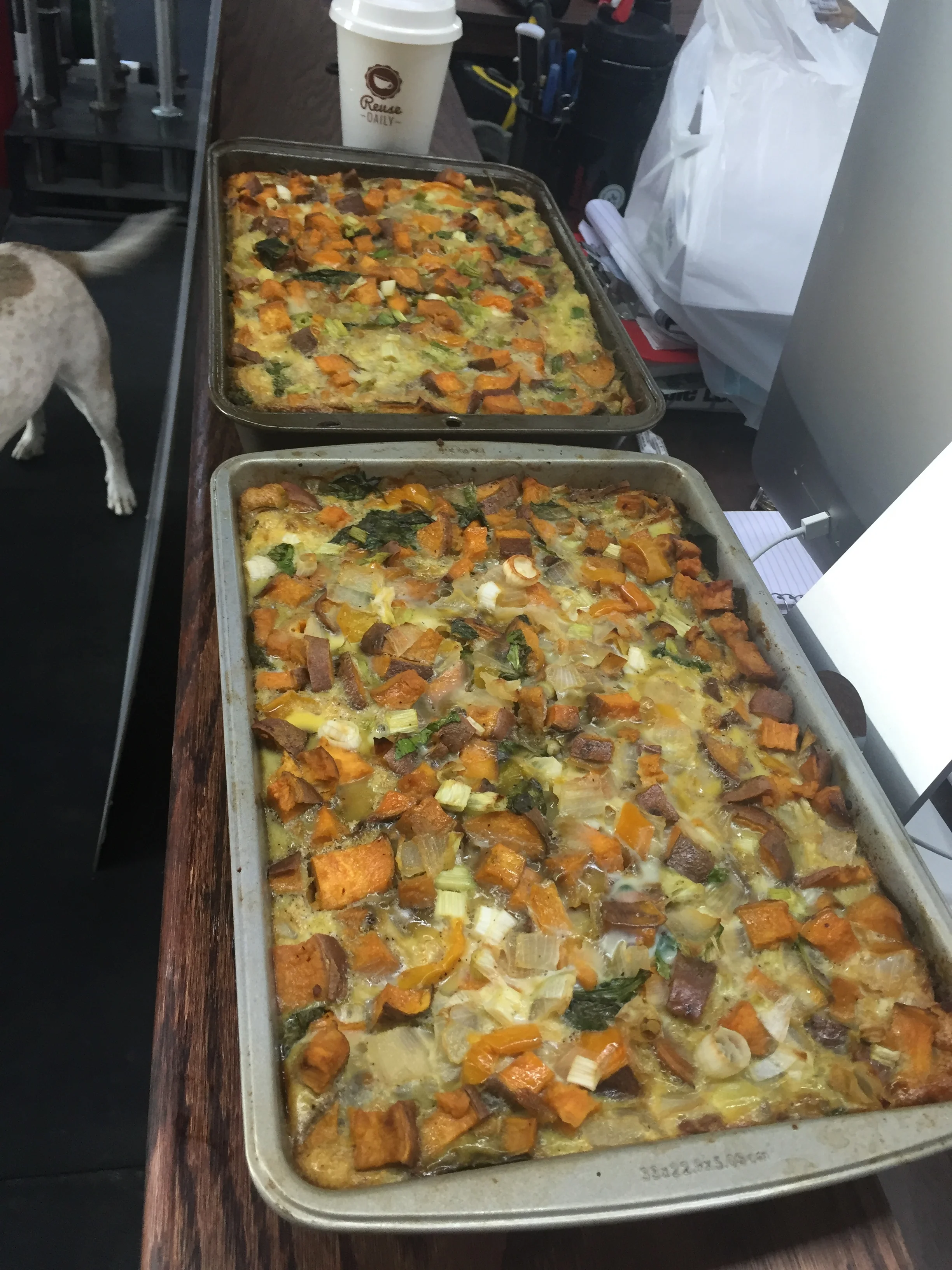Cassia fed us all well with her delicious breakfast bake for post-WOD recovery fuel!