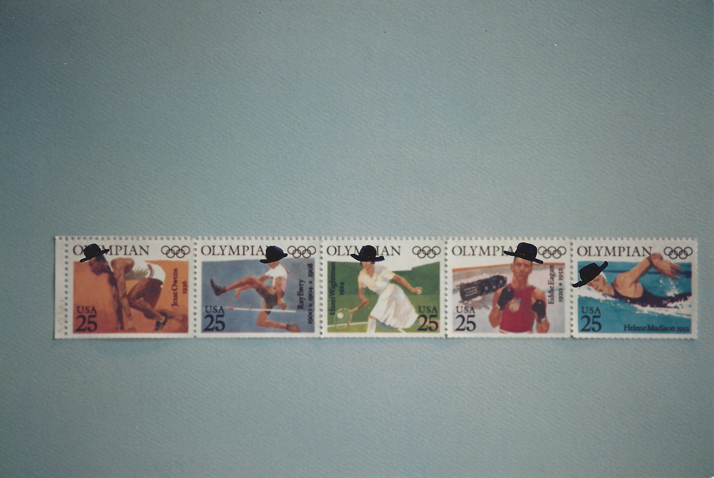 5 Olympian stamps