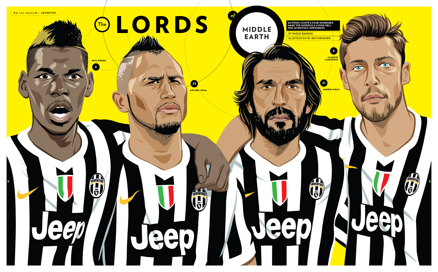 Paul Pogba / Arturo Vidal / Andrea Pirlo / Claudio Marchisio for Eight By Eight