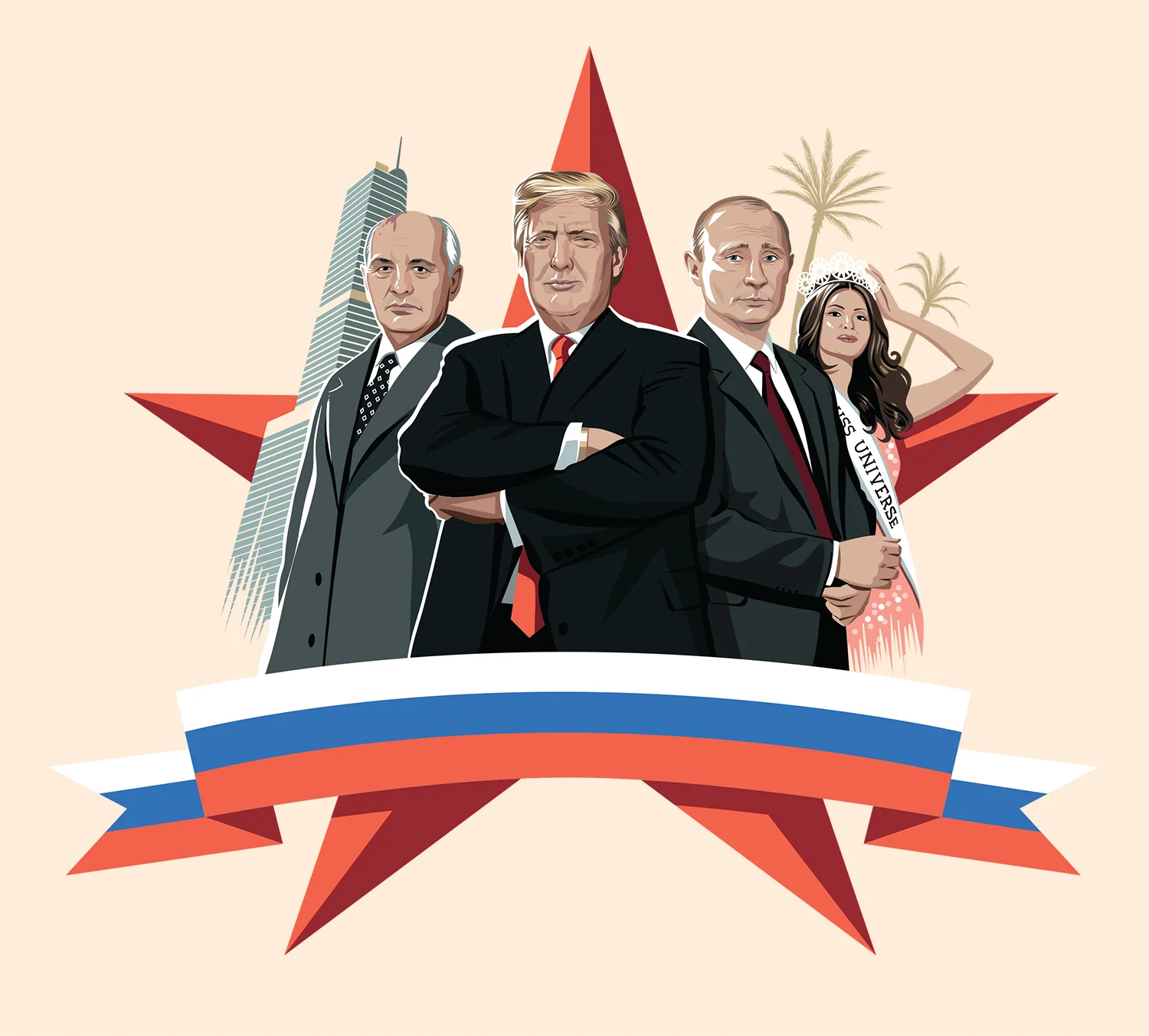 Trump's Russian connections for The Financial Times / AD Kevin Wilson