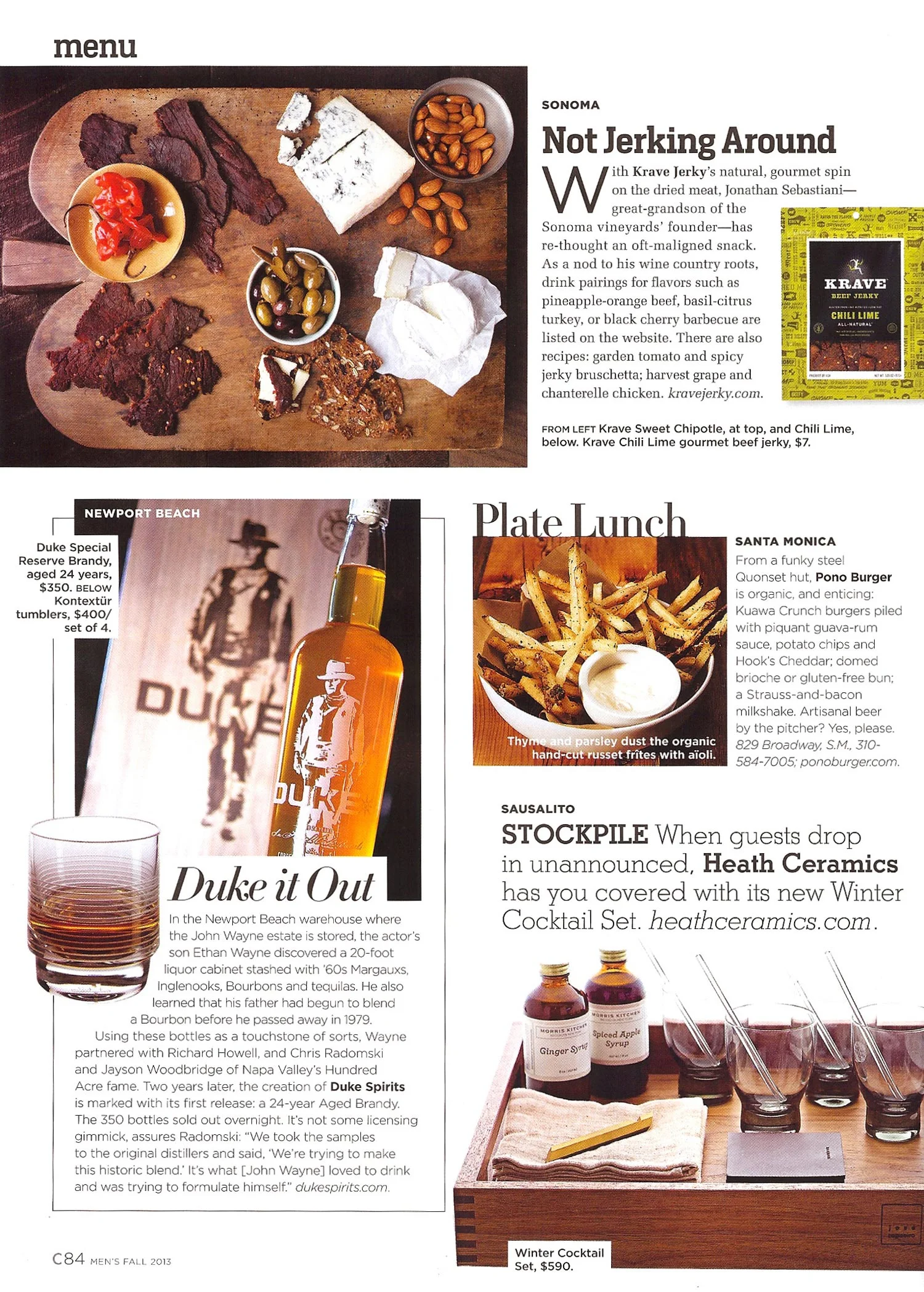 California Style Magazine Featuring Square Walnut Tea Tray