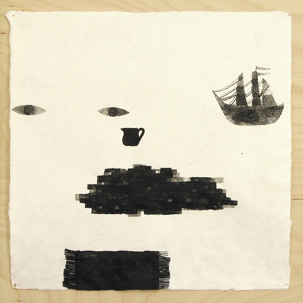 Ship of safety , ink on paper, 10”x10”, 2006