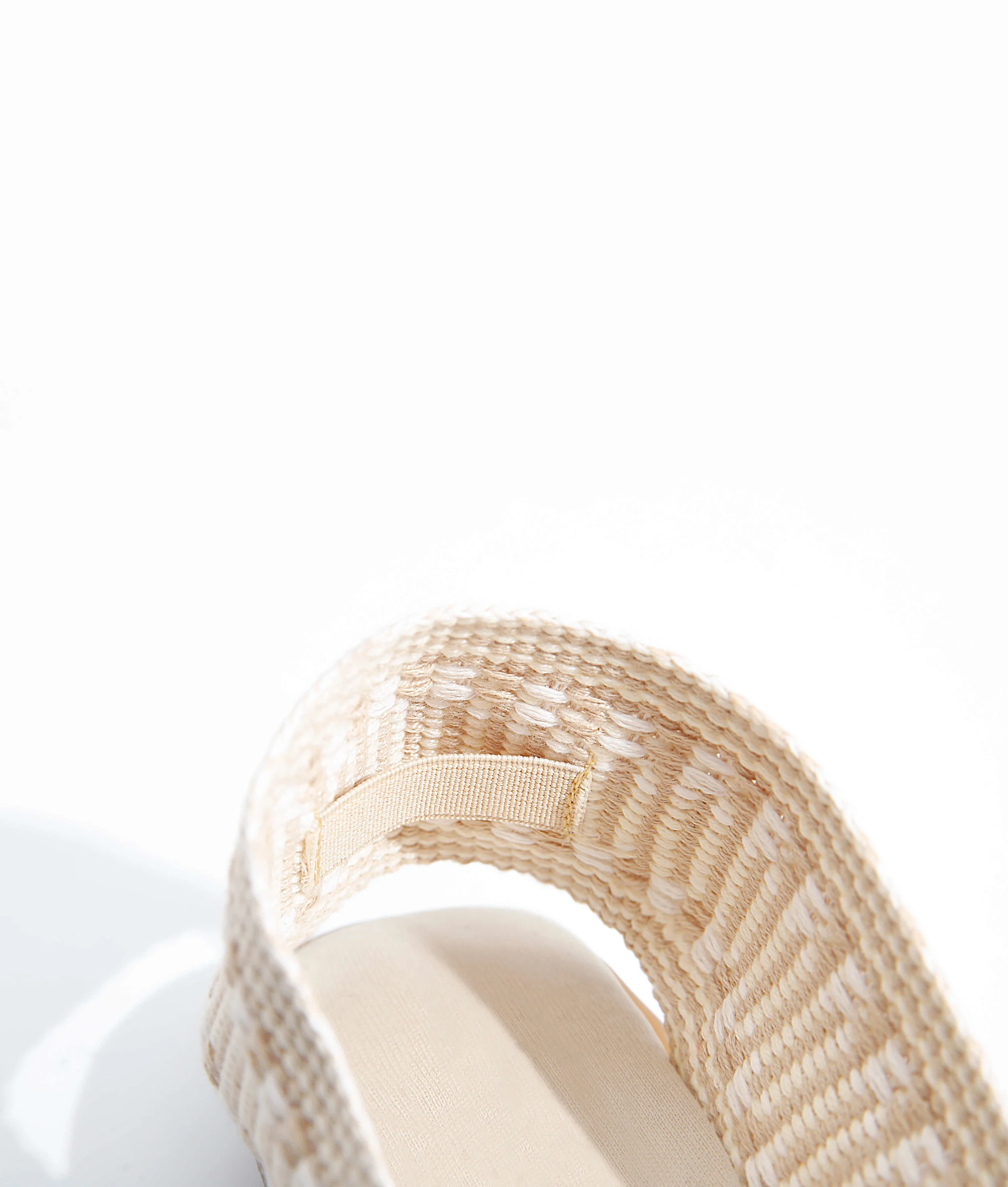 Searienas Barbados Pippa Espadrilles Sand Dollar Off White With Tricolor Pom Pom Heel Strap View. JPG