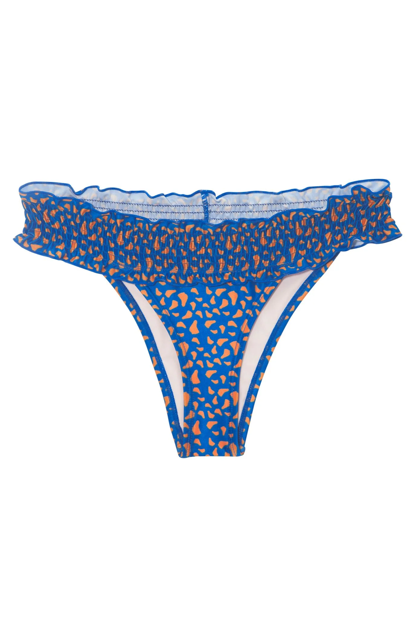 Searienas Martinique Scrunch Sea Barbados High Leg Cut And Cheeky Front view. JPG