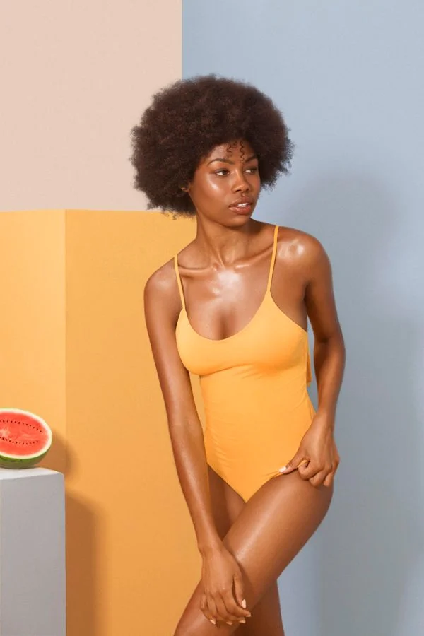 SeaReinas Barbados BeeBee Parrot OnePiece Mango . JPG