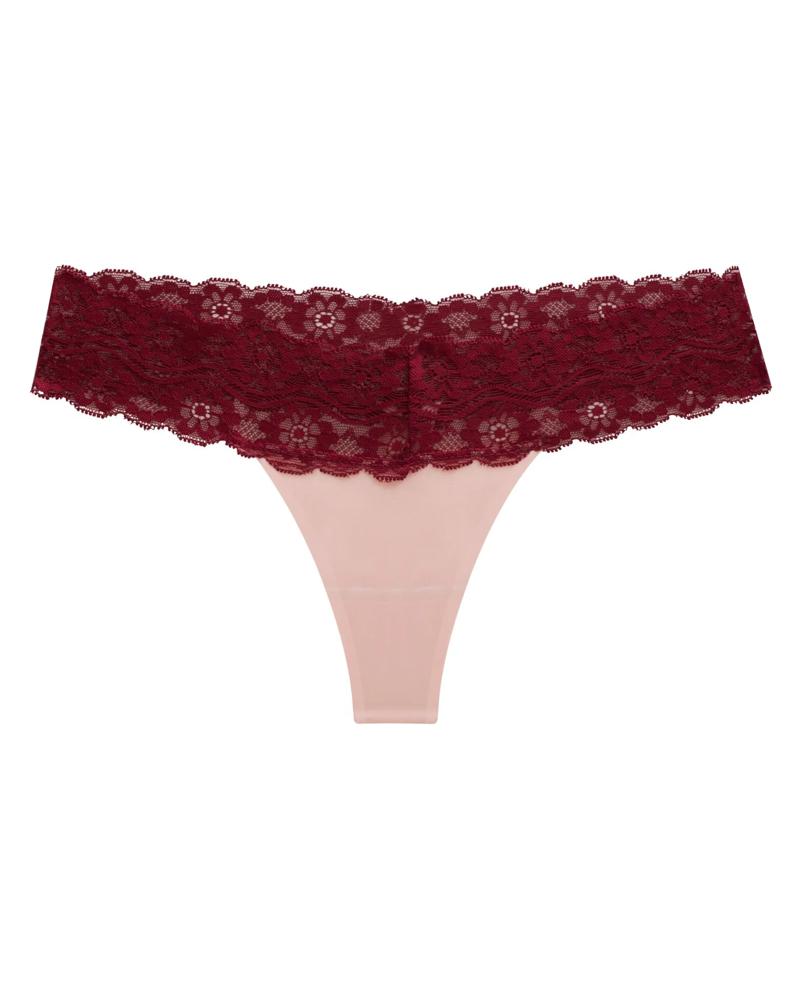 NAKED Intimates Limited Edition Tanga Lace Thong Constellation Box Set Burgundy Pink Front.JPG