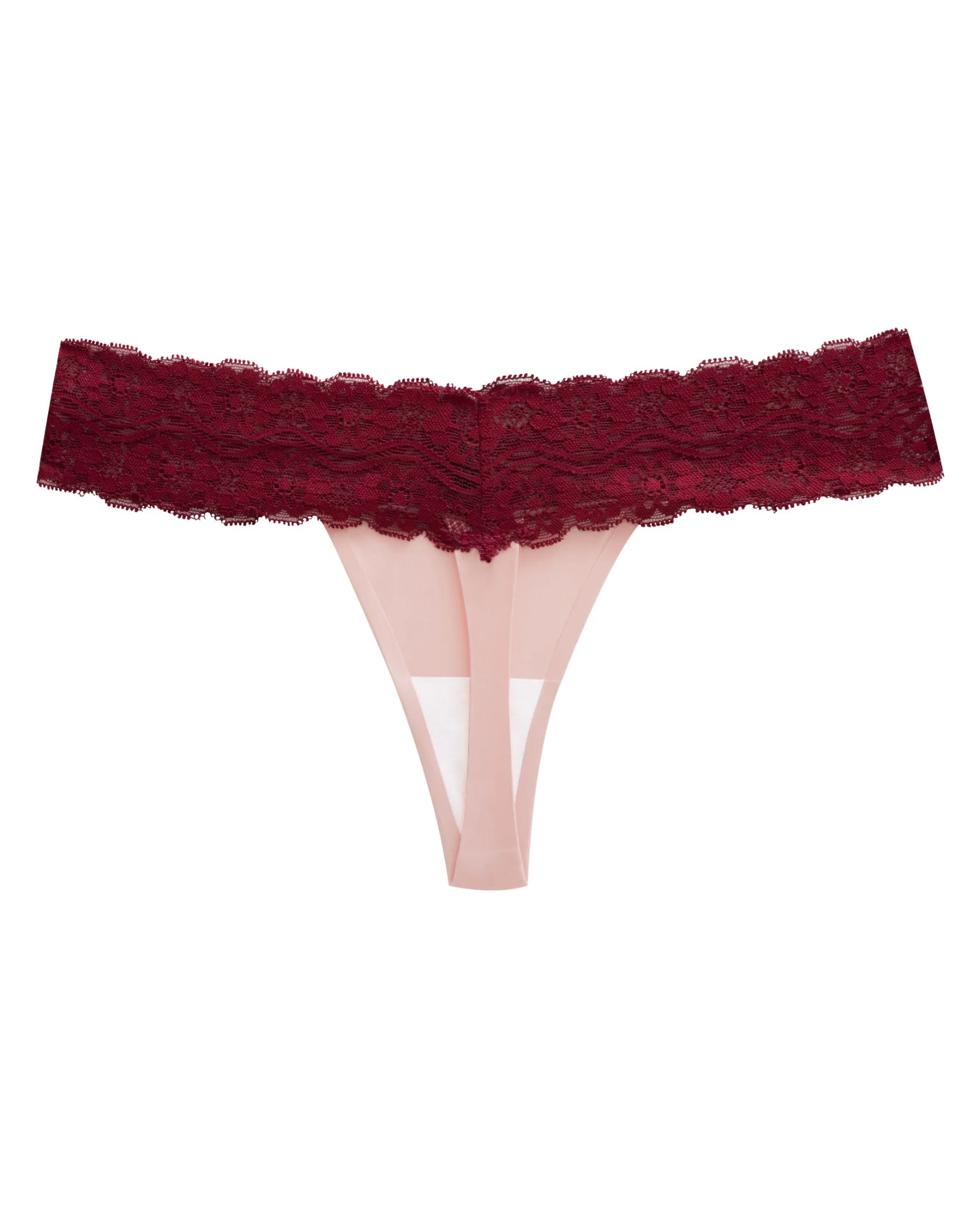 NAKED Intimates Limited Edition Tanga Lace Thong Constellation Box Set Burgundy Pink Back.JPG