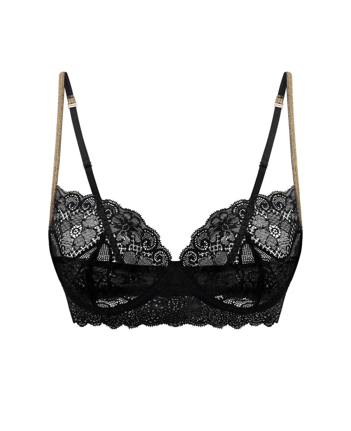 Magnolia Lace Lurex Bra - Black Sea Reinas® Official | Shop Bikinis ...