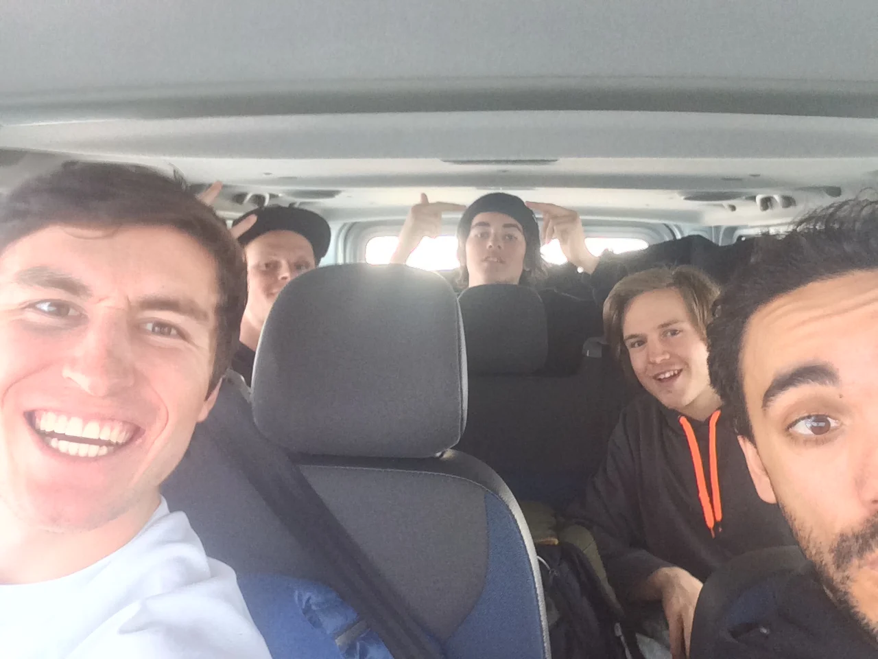 Road trip with Robby, Freddy, Finn, and Eddie