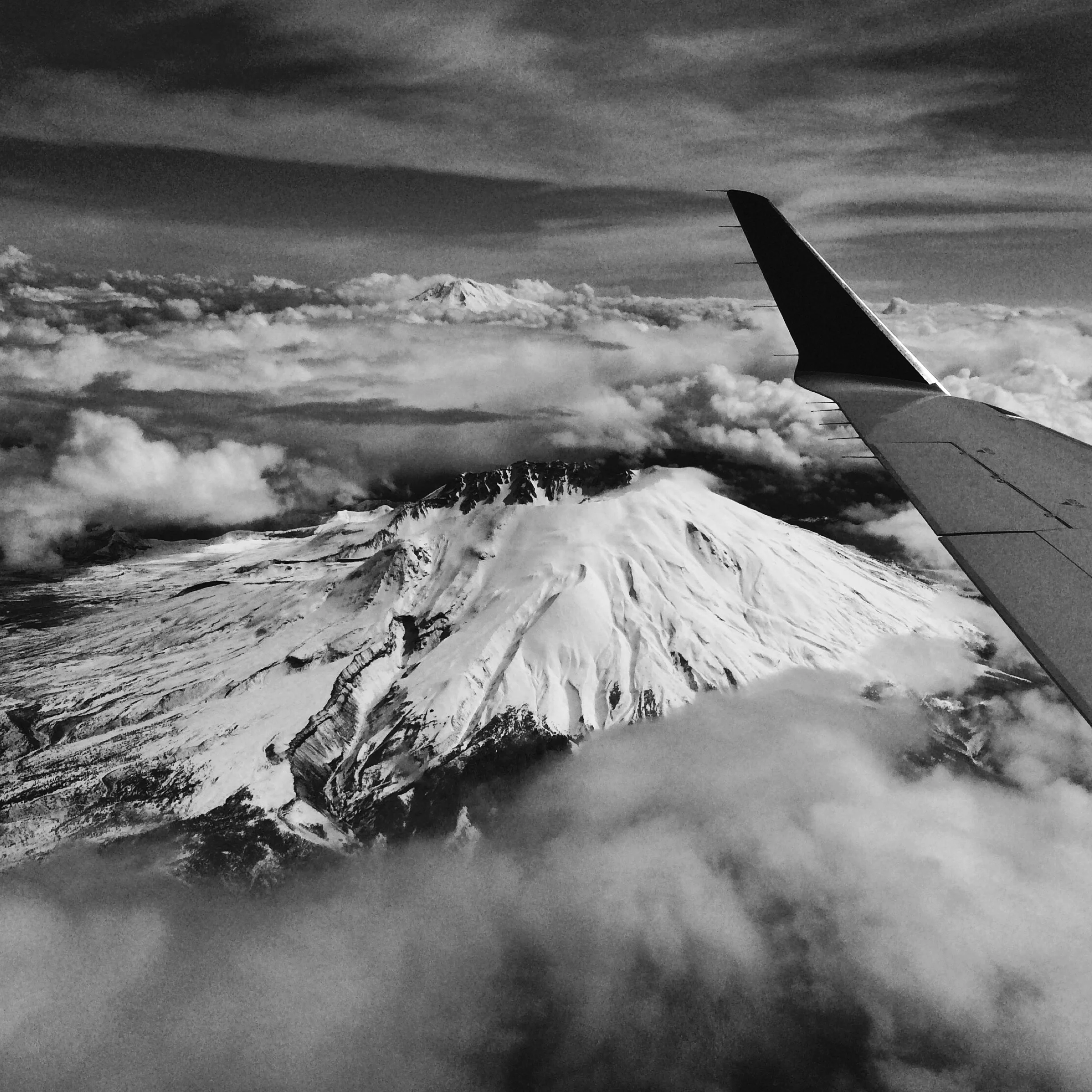 Mt.Adams on my final flight to Portland