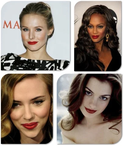 kristen bell_tyra banks_scarlett johansson_anne_hathaway_red lips