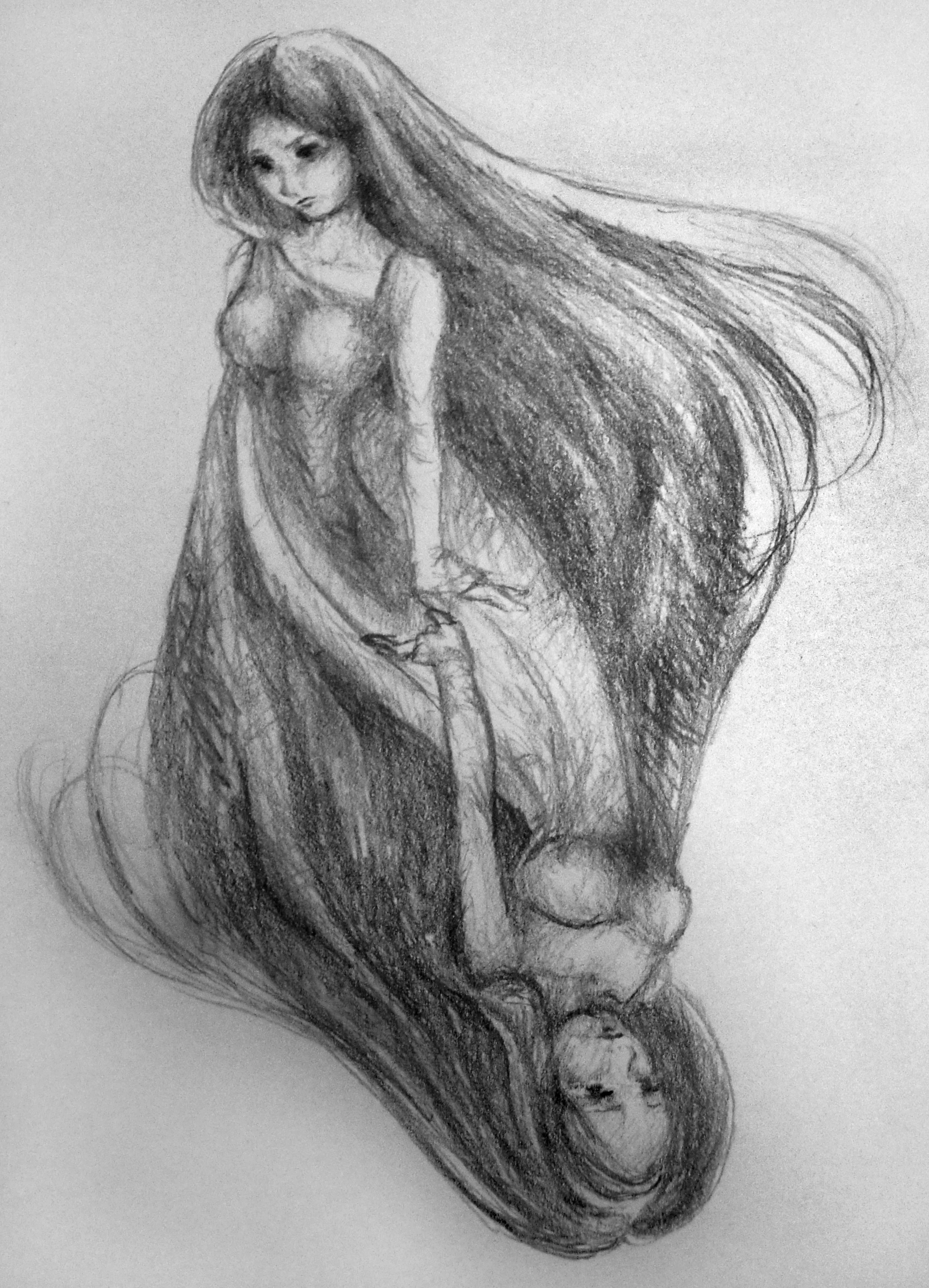   Twins . January 2013. Pencil and Photoshop. 8.5”x11”. 