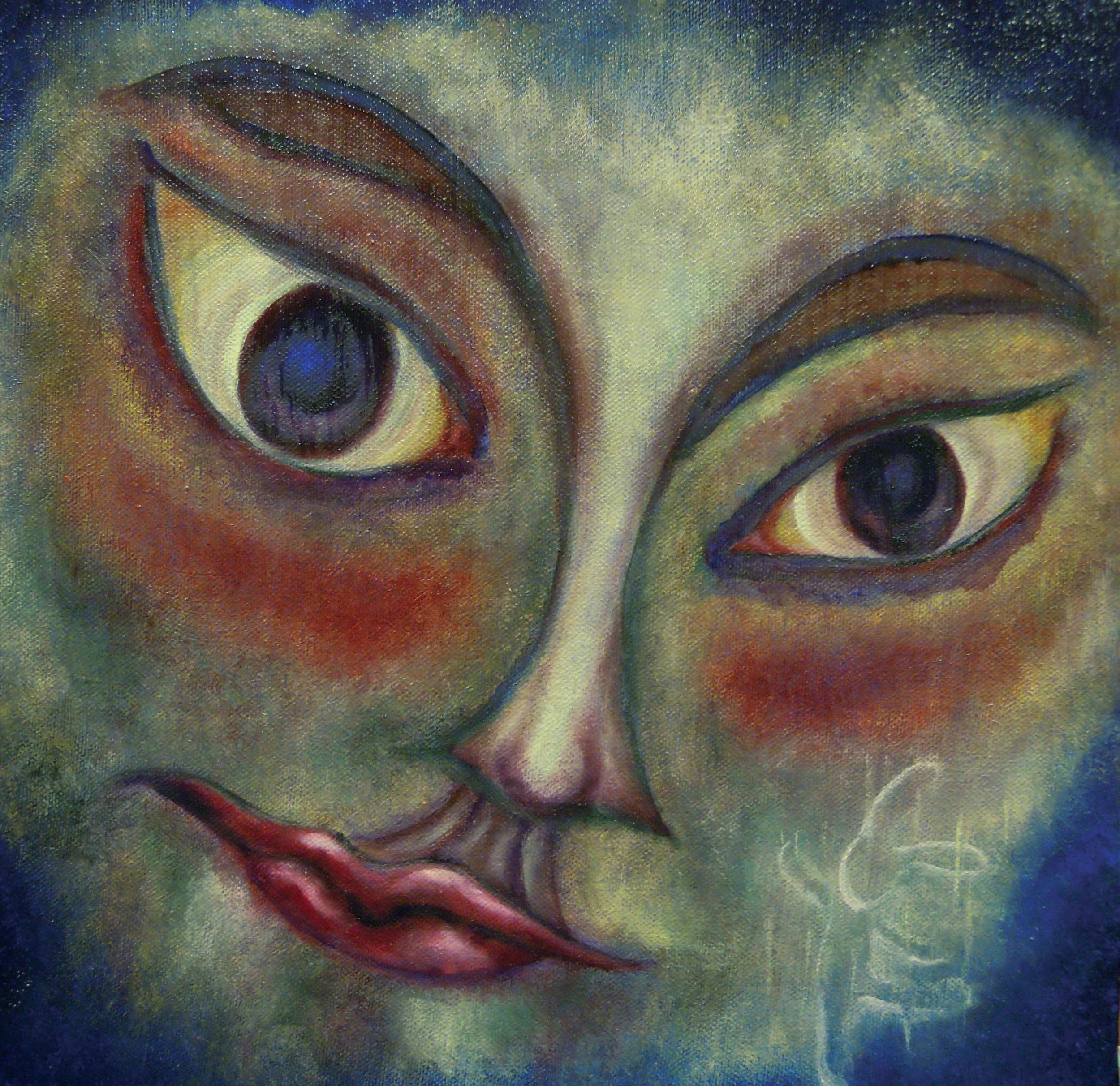   Perceiving the Future (Companion).  May 2011. Oil Painting. 1&#39;x1&#39;. 