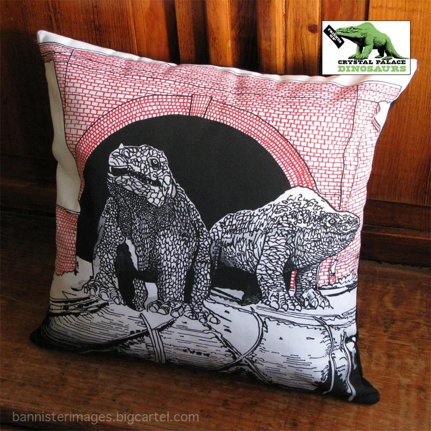 Crystal Palace Monsters dinosaur cushion