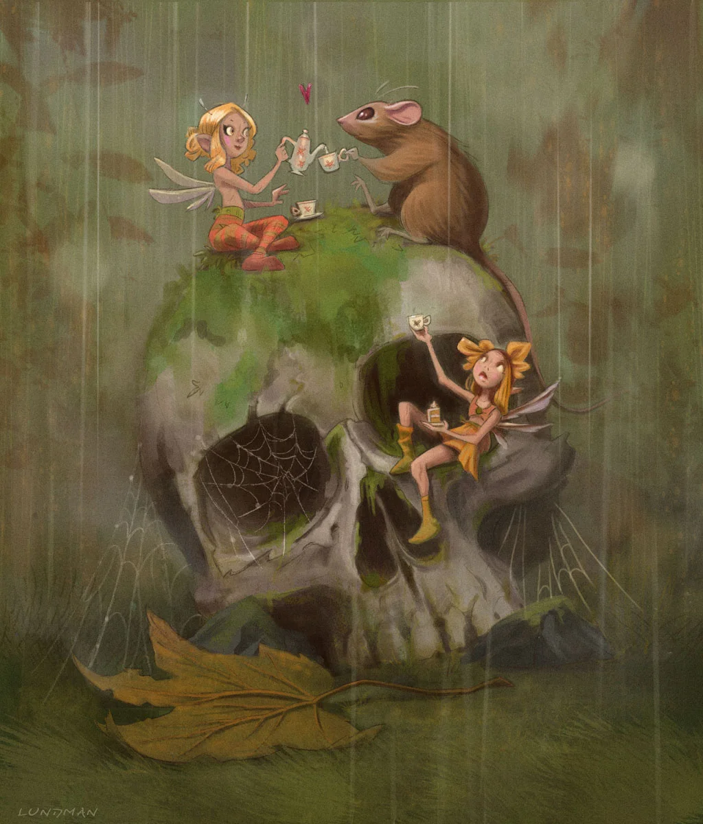 "Fairy Tea Party", Photoshop